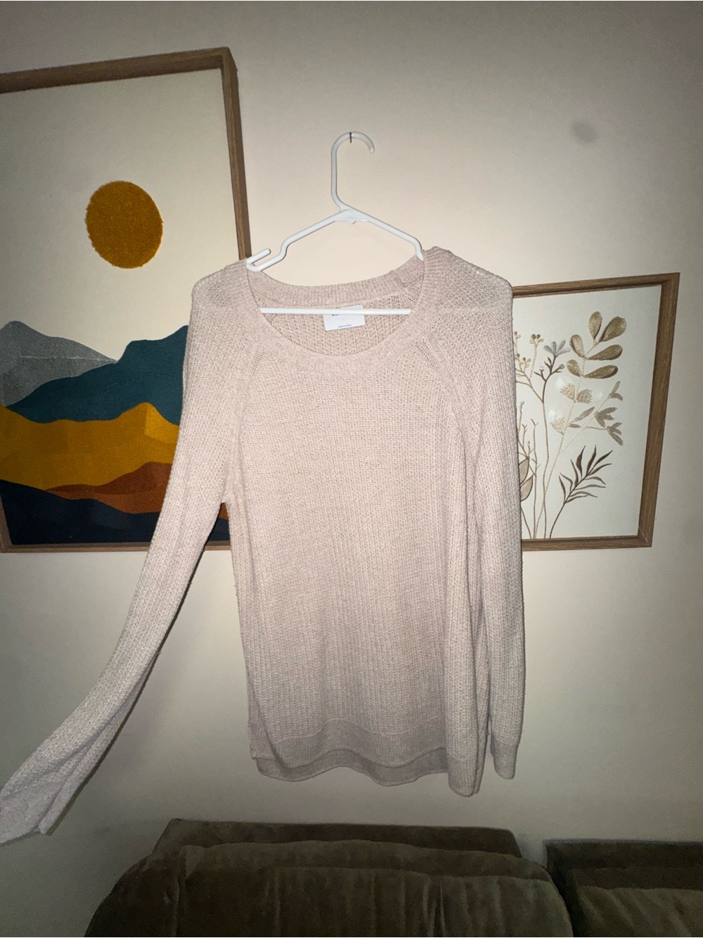 Old Navy Blush Knit Crew Neck Sweater